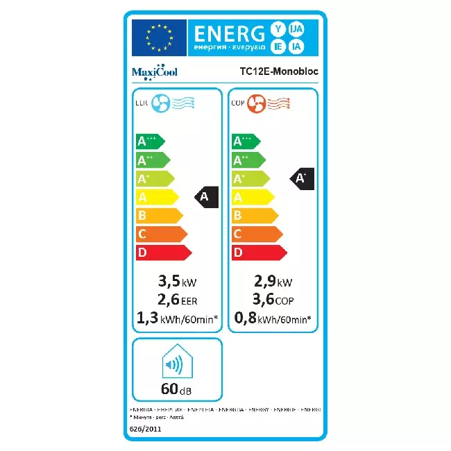 Maxicool Monobloc 3,5kW + 1kW - Afbeelding 2